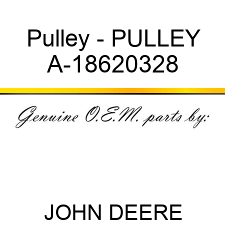 Pulley - PULLEY A-18620328