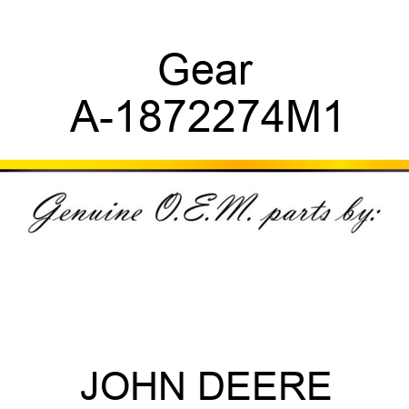 Gear A-1872274M1