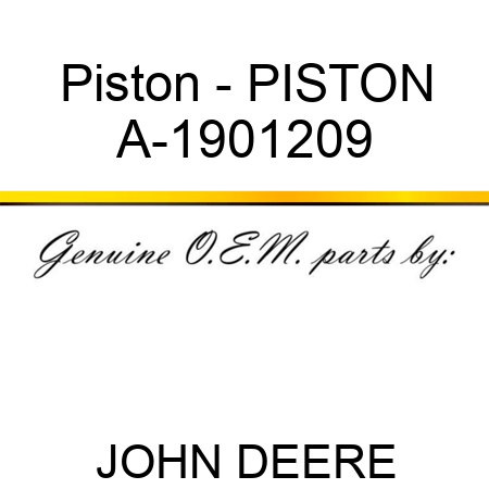 Piston - PISTON A-1901209