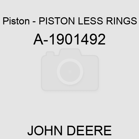 Piston - PISTON LESS RINGS A-1901492