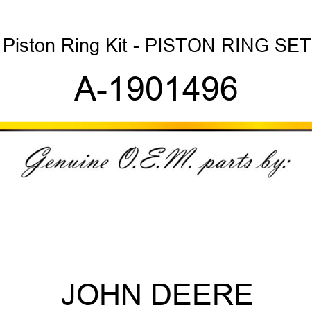 Piston Ring Kit - PISTON RING SET A-1901496