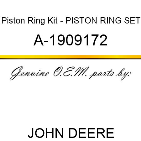 Piston Ring Kit - PISTON RING SET A-1909172