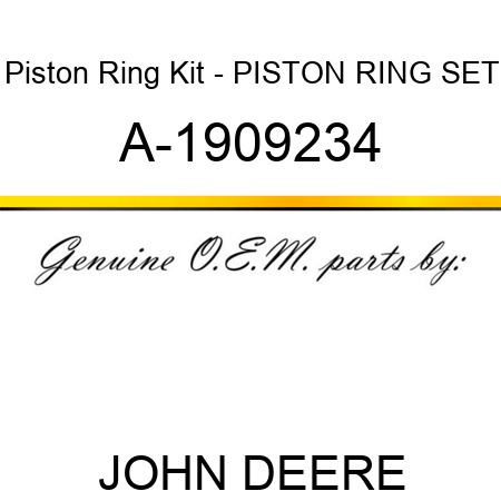Piston Ring Kit - PISTON RING SET A-1909234