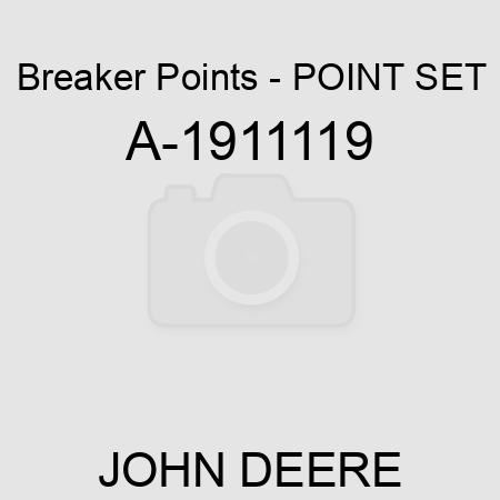 Breaker Points - POINT SET A-1911119