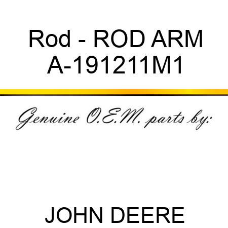Rod - ROD, ARM A-191211M1