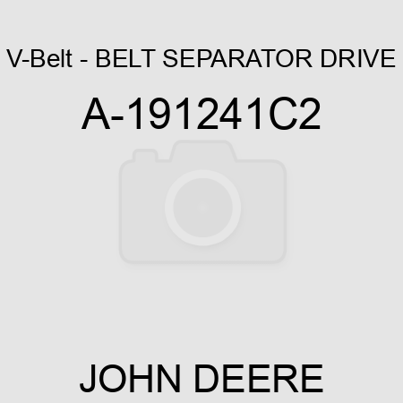 V-Belt - BELT, SEPARATOR DRIVE A-191241C2