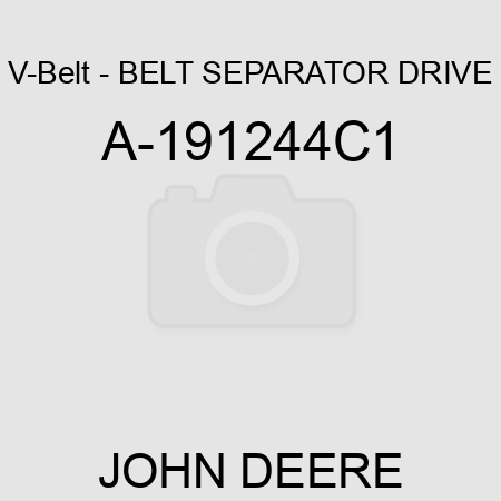 V-Belt - BELT, SEPARATOR DRIVE A-191244C1