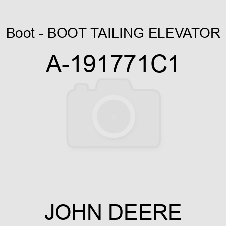Boot - BOOT, TAILING ELEVATOR A-191771C1