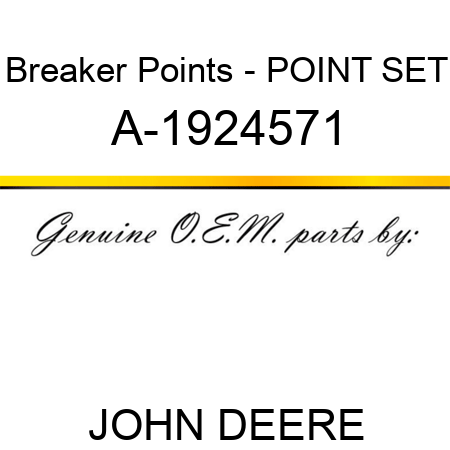 Breaker Points - POINT SET A-1924571