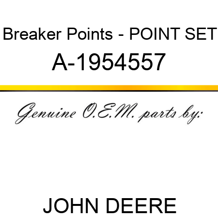 Breaker Points - POINT SET A-1954557