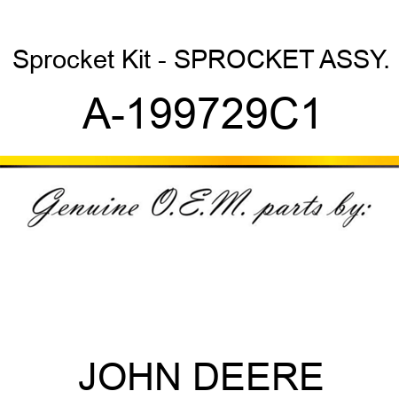 Sprocket Kit - SPROCKET ASSY. A-199729C1