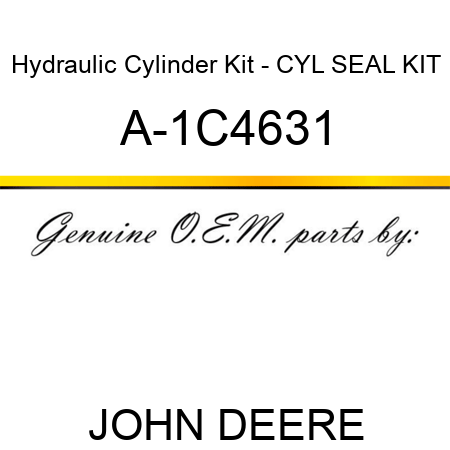 Hydraulic Cylinder Kit - CYL SEAL KIT A-1C4631