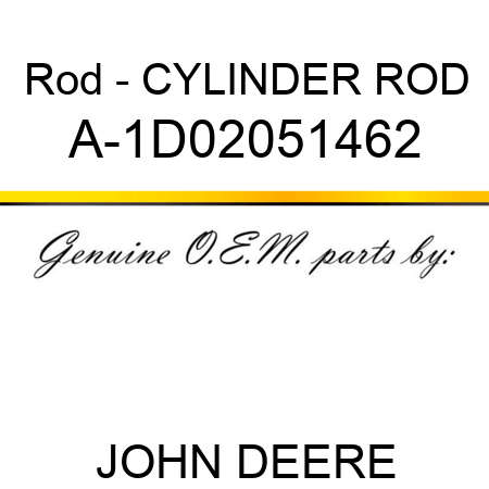 Rod - CYLINDER ROD A-1D02051462