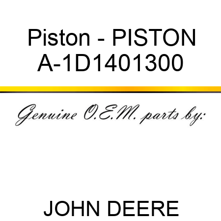 Piston - PISTON A-1D1401300