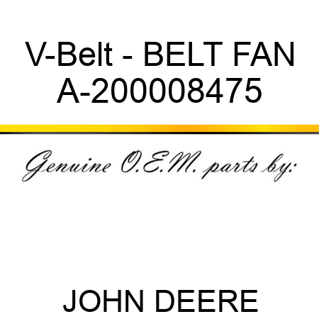 V-Belt - BELT, FAN A-200008475