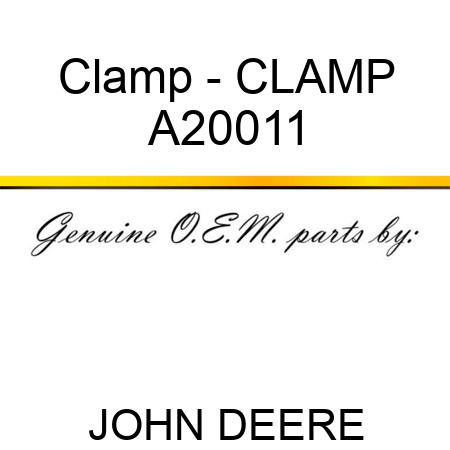 Clamp - CLAMP A20011