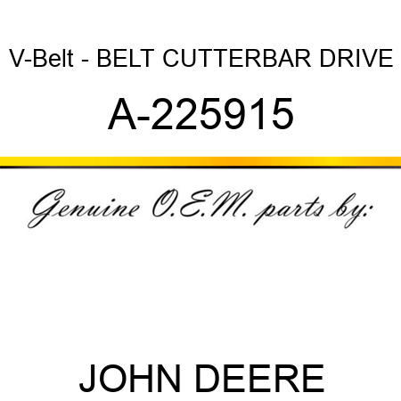 V-Belt - BELT, CUTTERBAR DRIVE A-225915