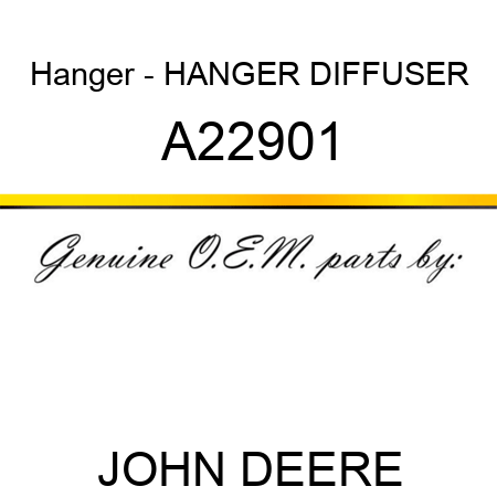 Hanger - HANGER, DIFFUSER A22901