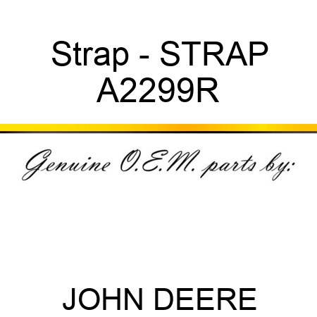 Strap - STRAP A2299R