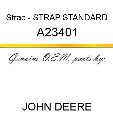 Strap - STRAP, STANDARD A23401