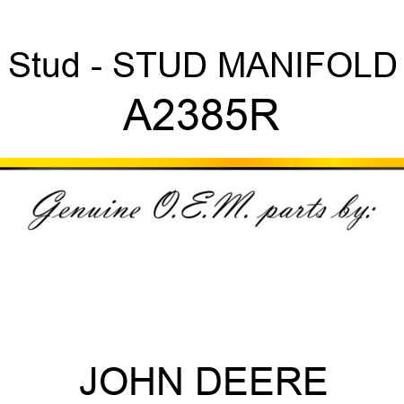 Stud - STUD MANIFOLD A2385R