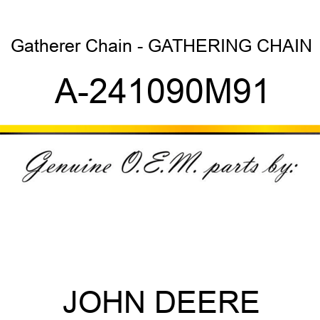 Gatherer Chain - GATHERING CHAIN A-241090M91