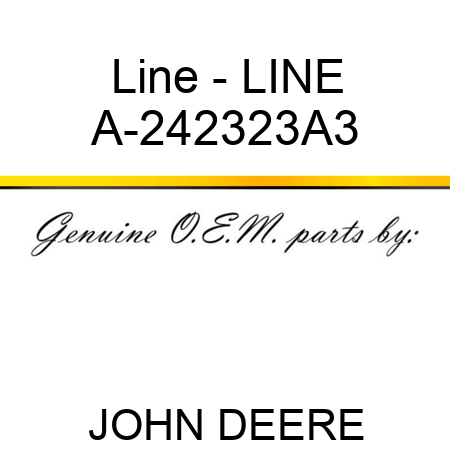 Line - LINE A-242323A3