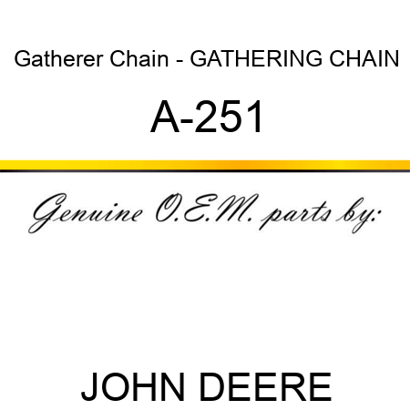 Gatherer Chain - GATHERING CHAIN A-251