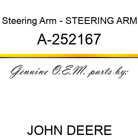 Steering Arm - STEERING ARM A-252167