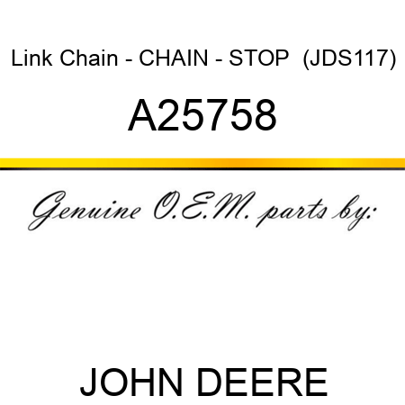 Link Chain - CHAIN - STOP  (JDS117) A25758