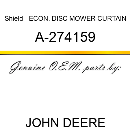 Shield - ECON. DISC MOWER CURTAIN A-274159