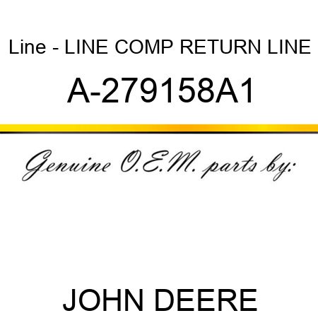 Line - LINE, COMP RETURN LINE A-279158A1