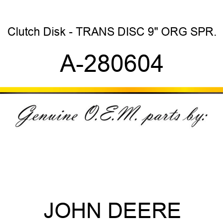 Clutch Disk - TRANS DISC 9