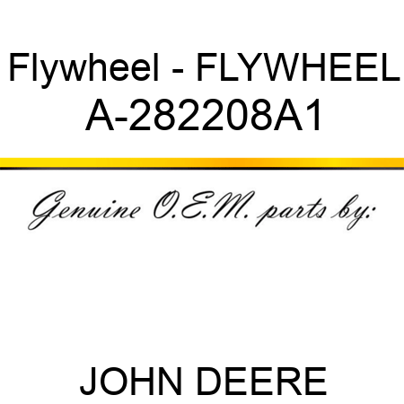 Flywheel - FLYWHEEL A-282208A1