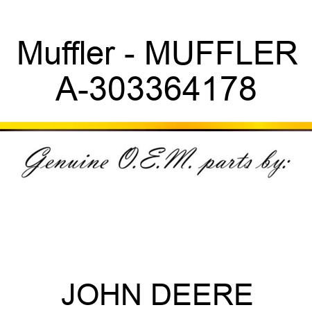 Muffler - MUFFLER A-303364178