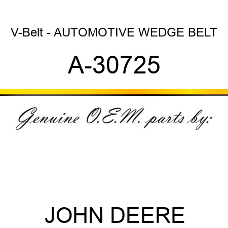 V-Belt - AUTOMOTIVE WEDGE BELT A-30725