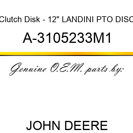 Clutch Disk - 12
