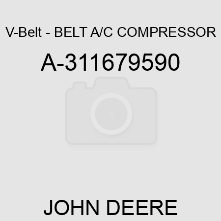 V-Belt - BELT, A/C COMPRESSOR A-311679590