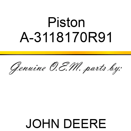 Piston A-3118170R91