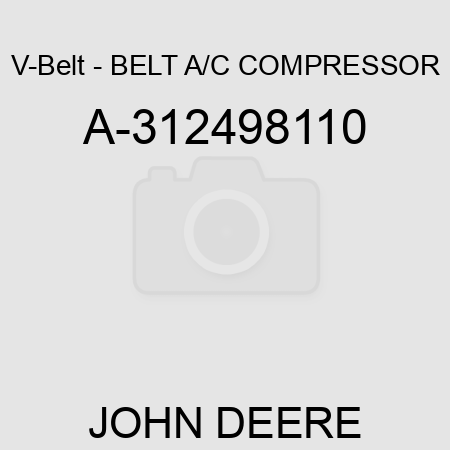 V-Belt - BELT, A/C COMPRESSOR A-312498110