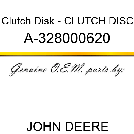 Clutch Disk - CLUTCH DISC A-328000620