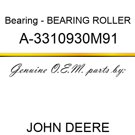 Bearing - BEARING, ROLLER A-3310930M91