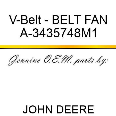 V-Belt - BELT, FAN A-3435748M1