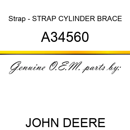 Strap - STRAP, CYLINDER BRACE A34560
