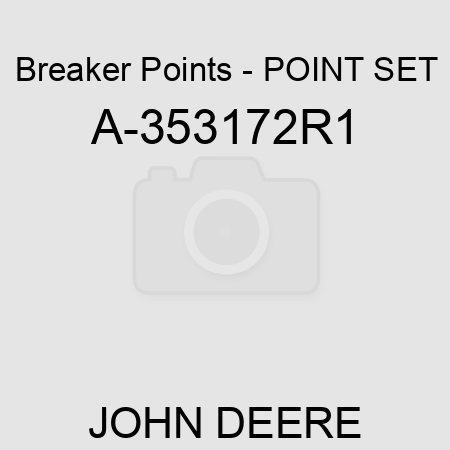 Breaker Points - POINT SET A-353172R1