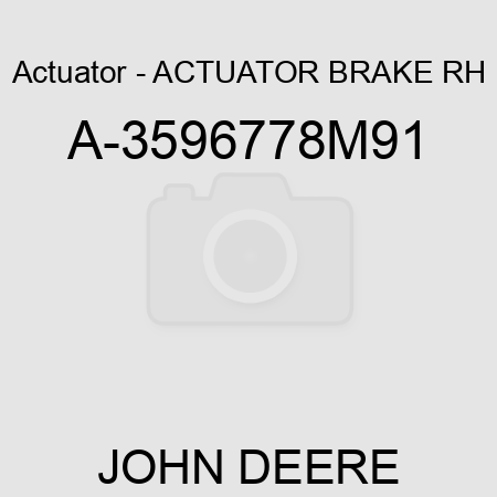 Actuator - ACTUATOR, BRAKE RH A-3596778M91