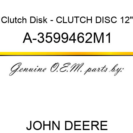 Clutch Disk - CLUTCH DISC 12