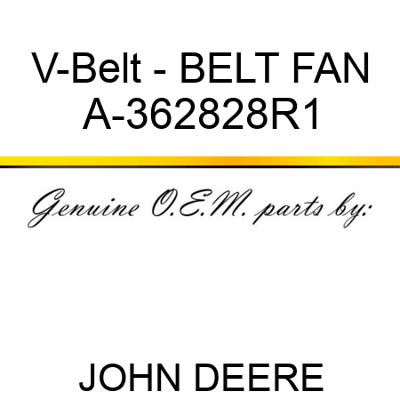 V-Belt - BELT, FAN A-362828R1