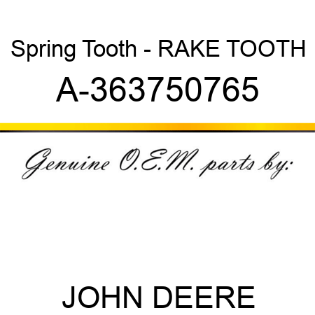 Spring Tooth - RAKE TOOTH A-363750765