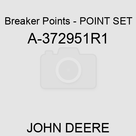 Breaker Points - POINT SET A-372951R1
